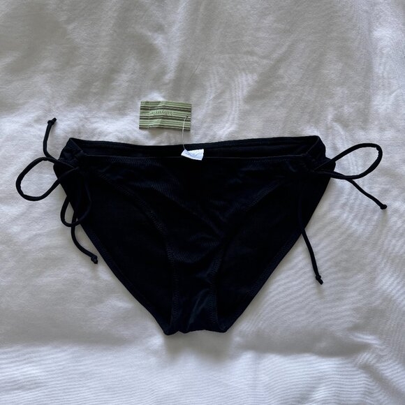 Babystyle NWT Black Tie bikini bottoms petite XS -Small 13.5" - Picture 1 of 11